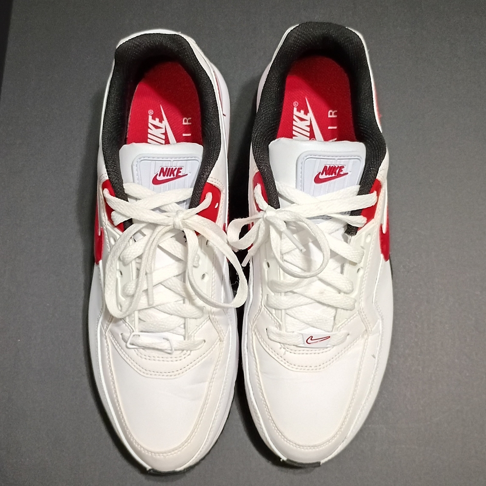 Nike Air Max LTD 3 Men's Casual White/University Red & Black Sneakers - Picture 3 of 14